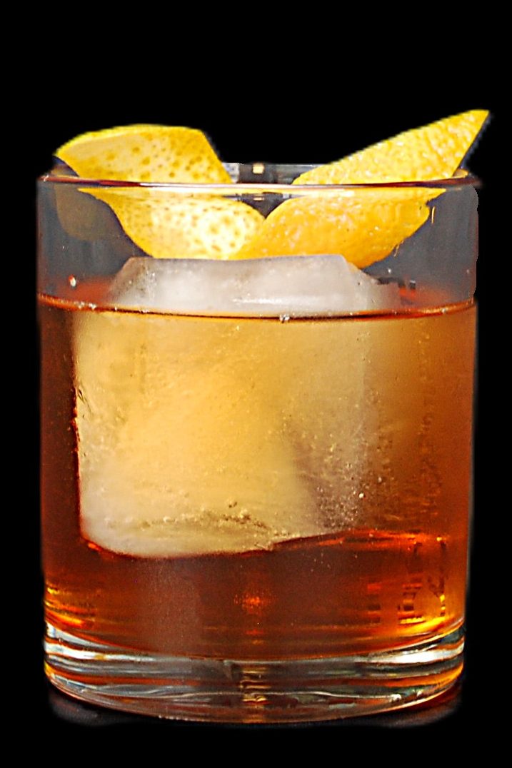 The Tennessee Honey — Nash Keys old fashioned with a big cube and orange twist